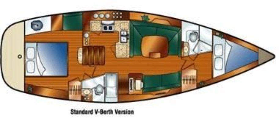 Hunter 44 DS layout