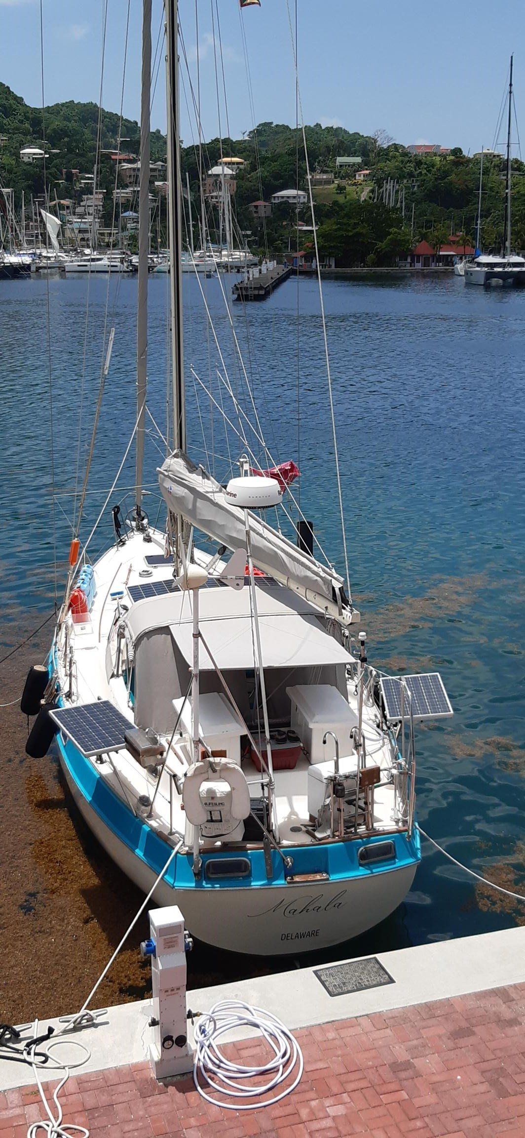 Catalina Morgan 41 Classic rain catcher from top