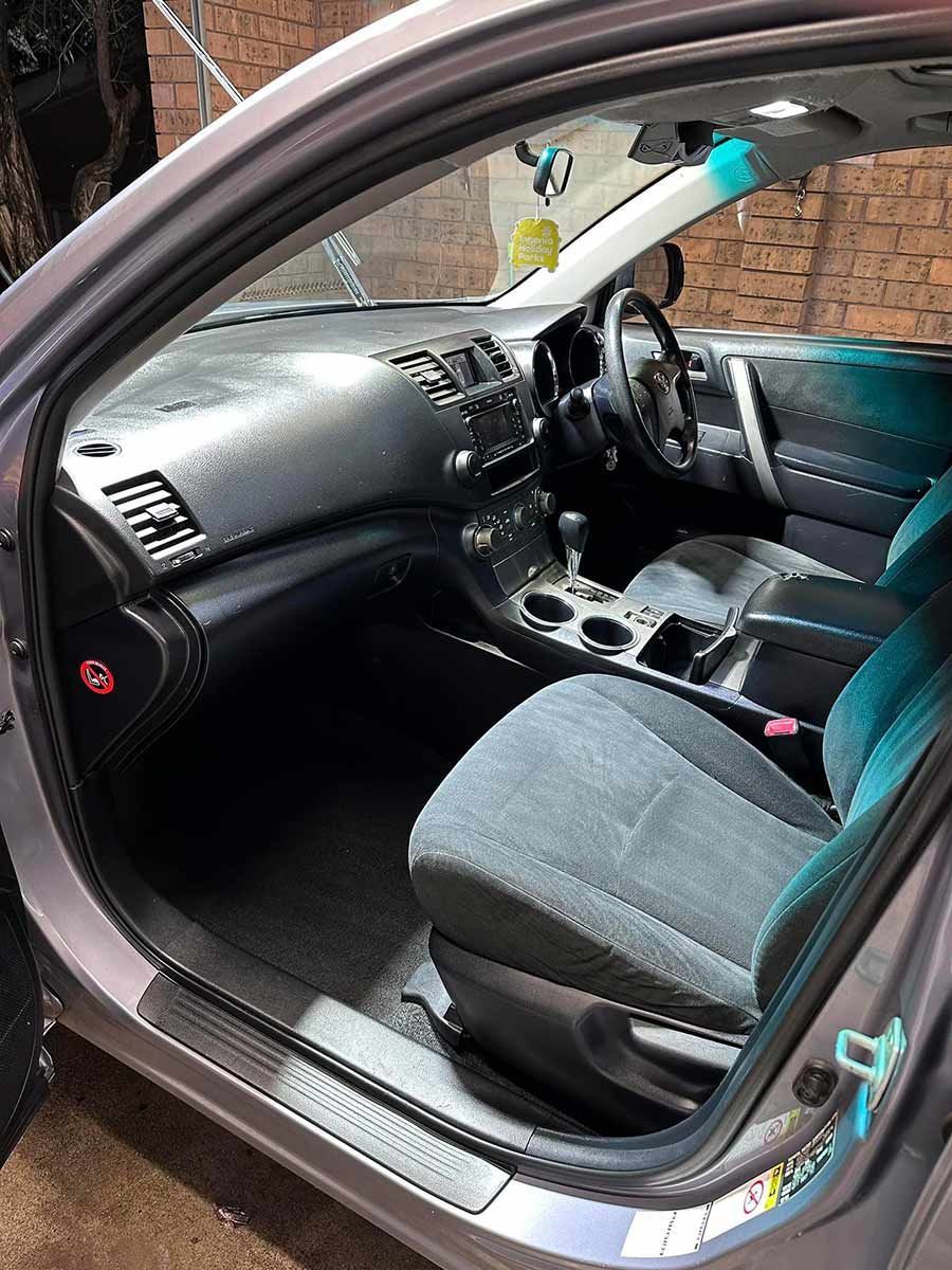 The Interior Of A Silver Car With The Door Open — Brody’s Car Detailing In Tamworth, NSW