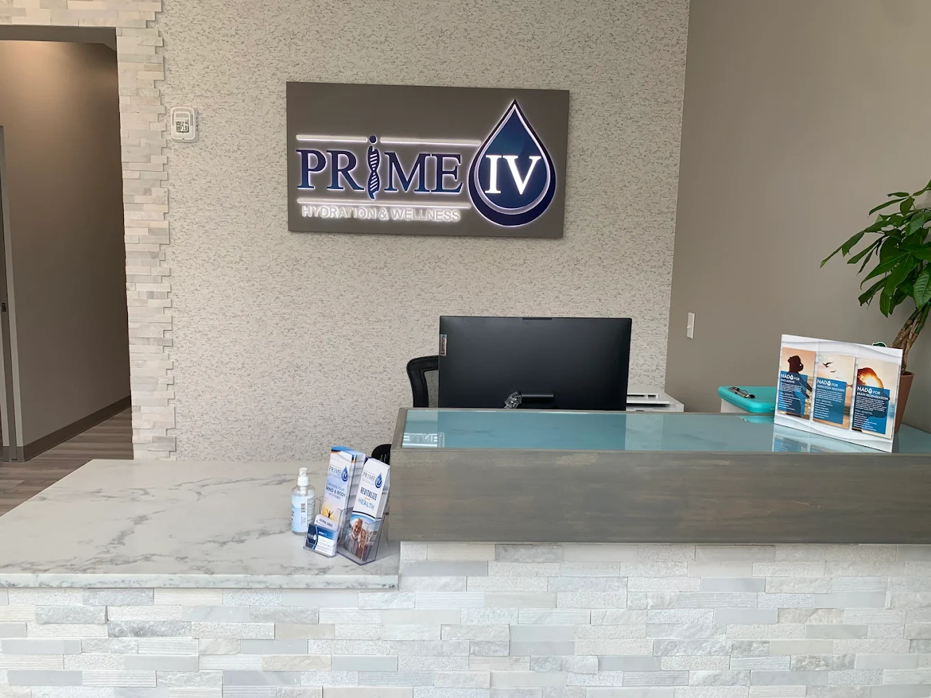 Prime IV Reston reception and welcome desk