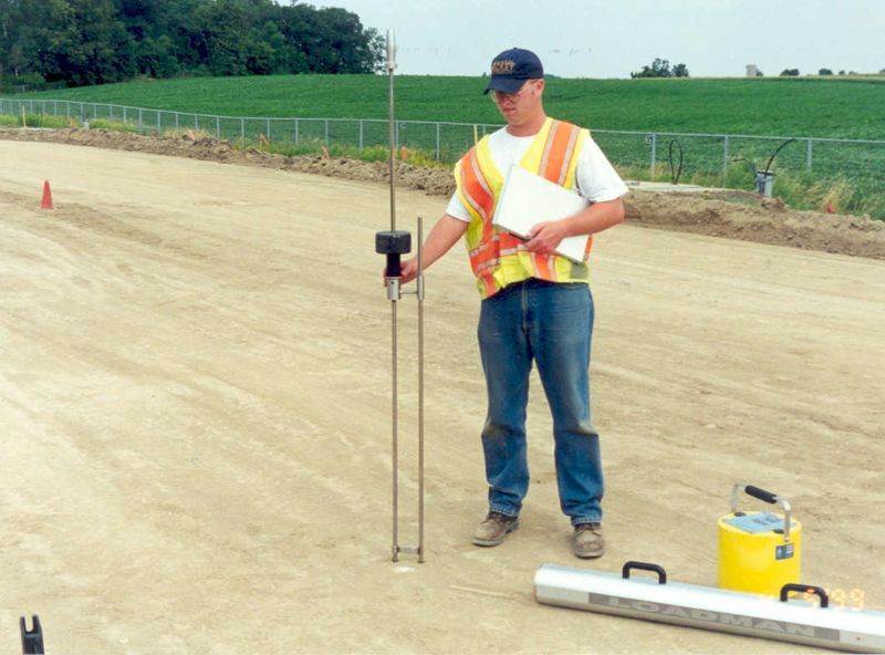 Dynamic cone penetration test