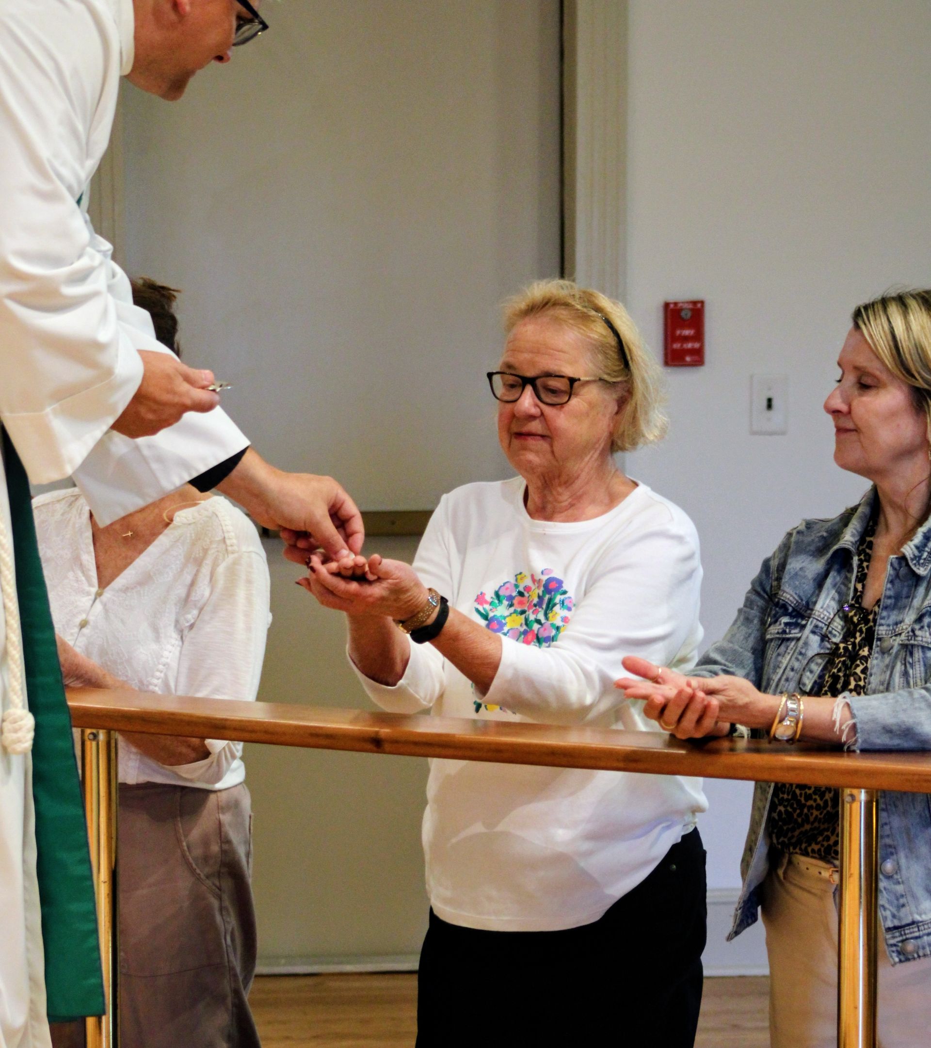 Giving communion