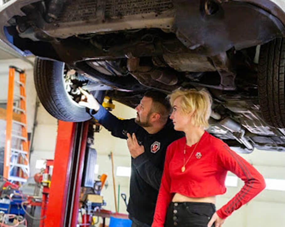 a couple watching a car | Ally Auto Service