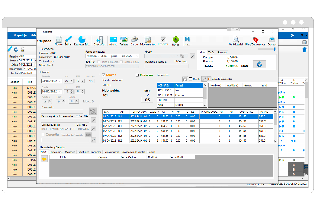 sistema de gestion hotelera pms