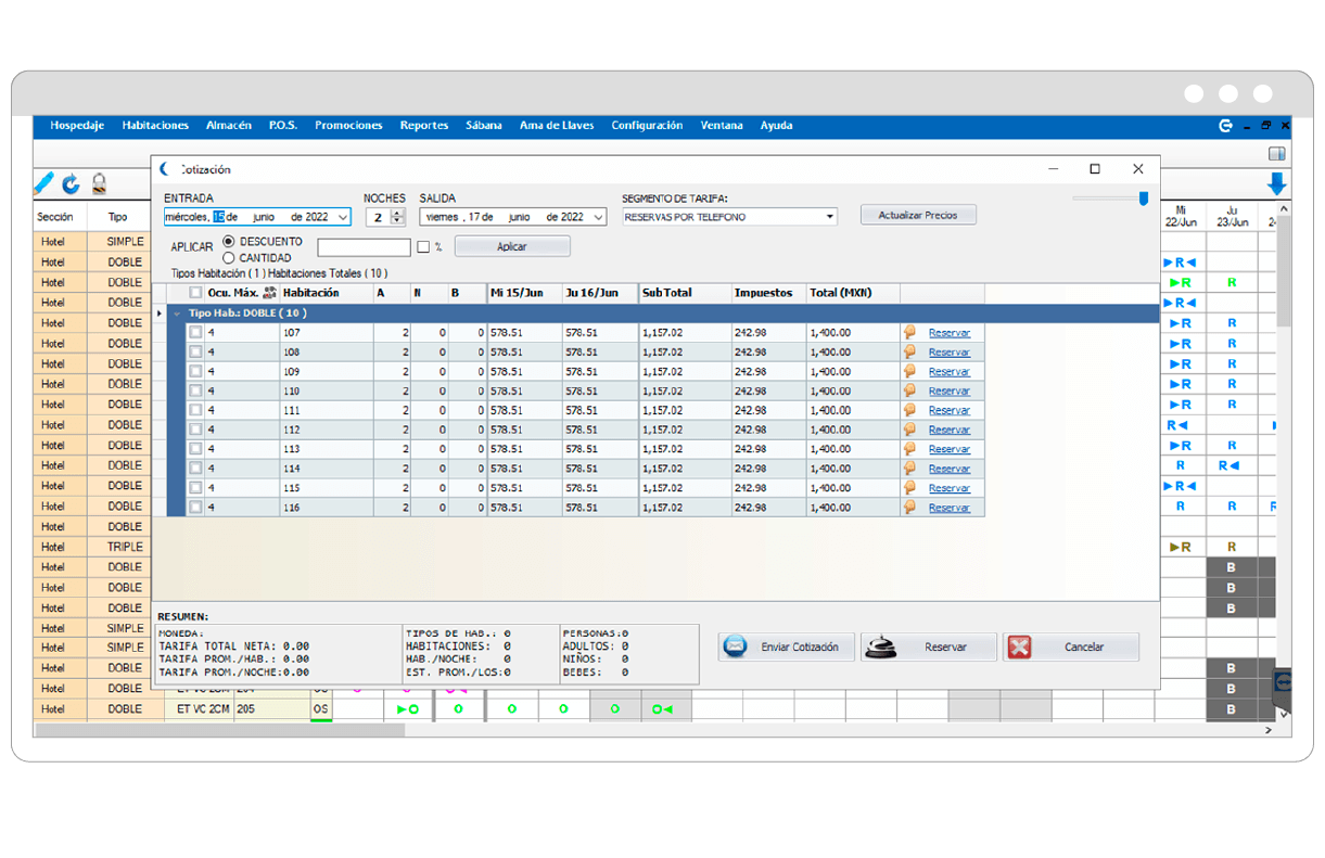 sistema de gestion hotelera pms
