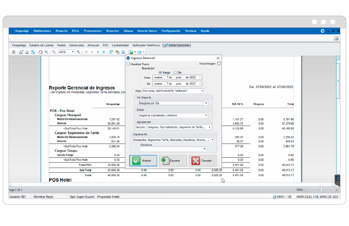 sistema de gestion hotelera pms