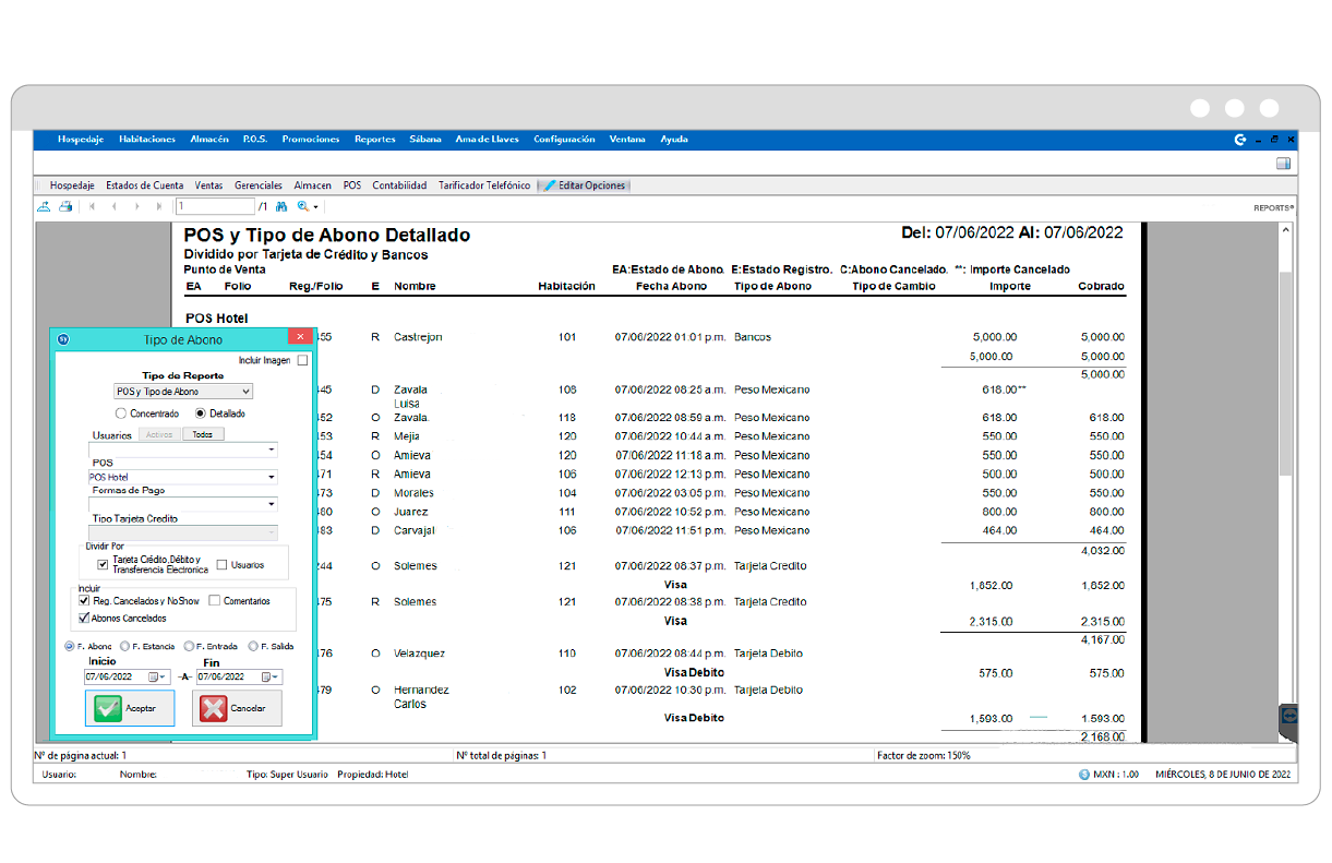 sistema de gestion hotelera pms