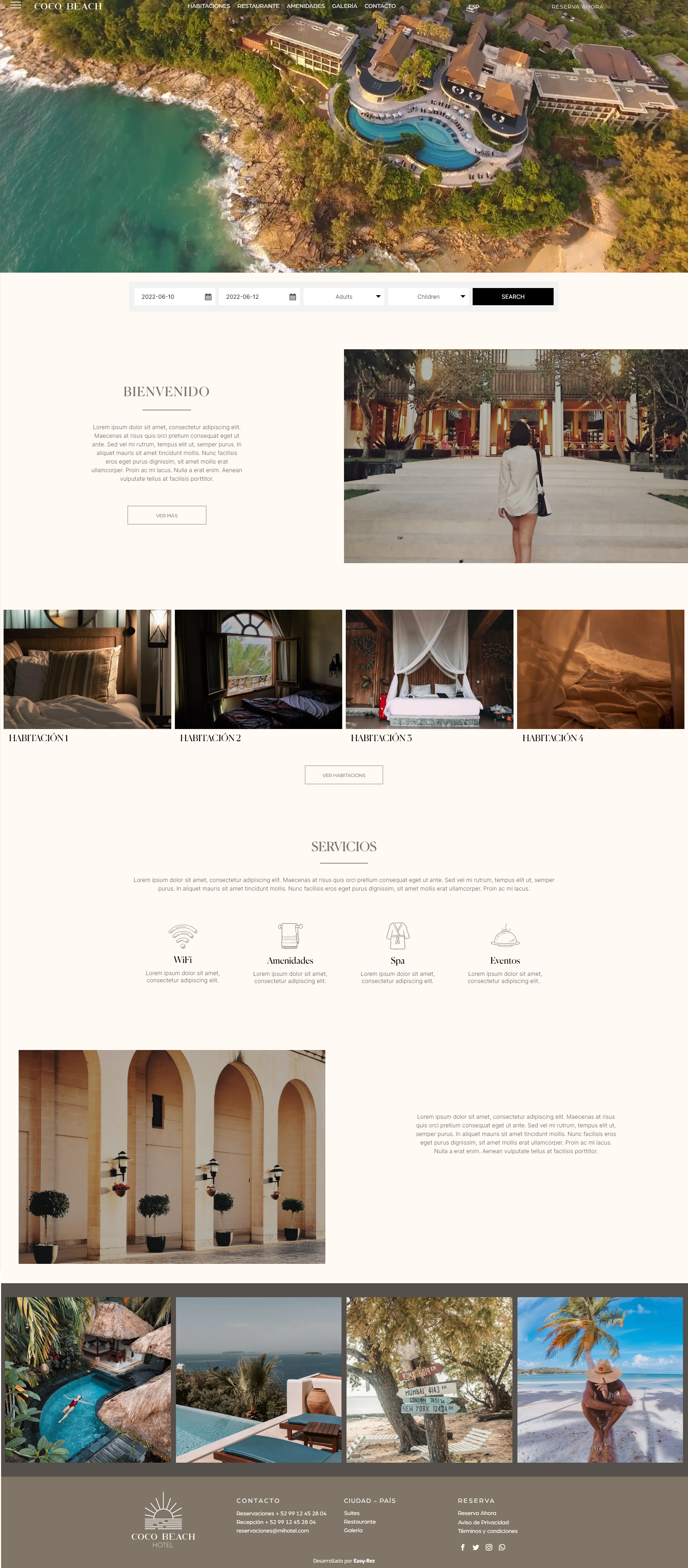 Sitio Web para Hoteles