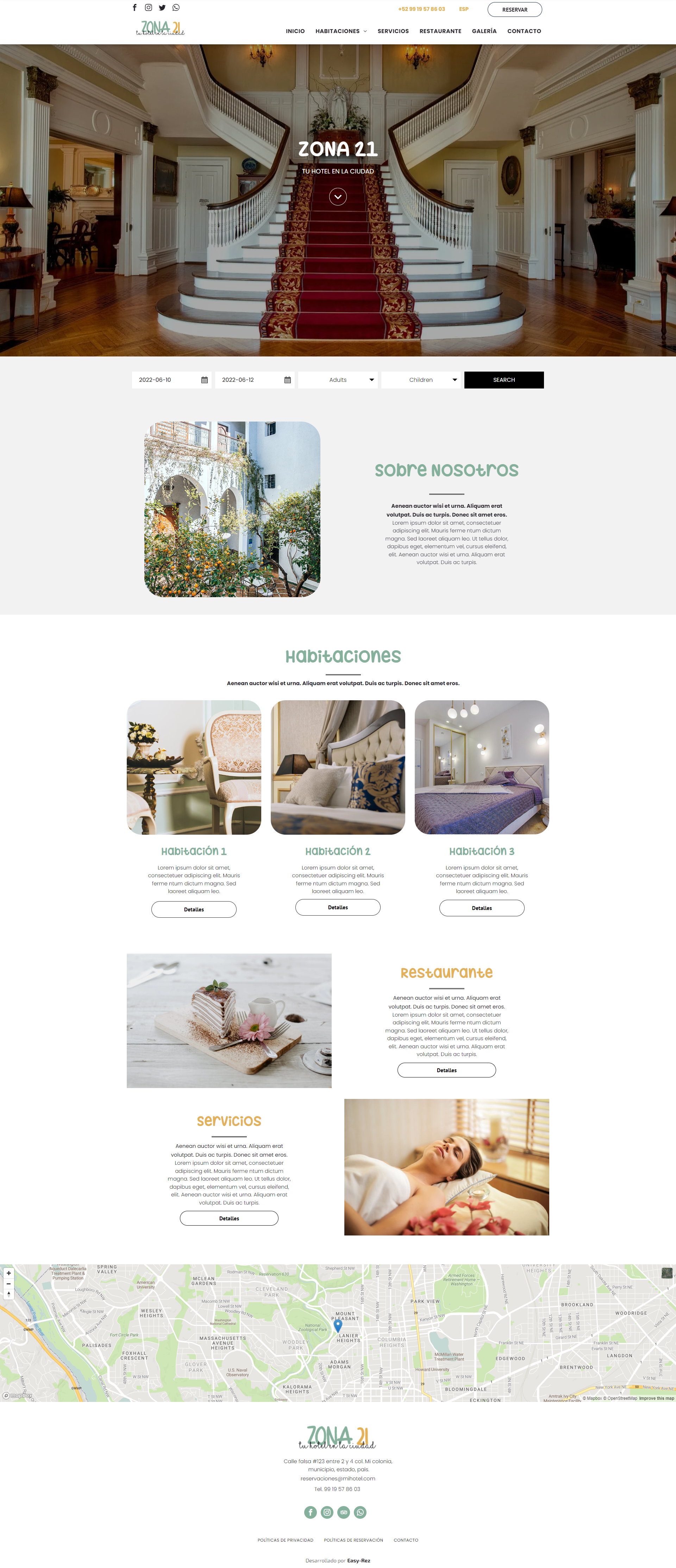 Sitio Web para Hoteles