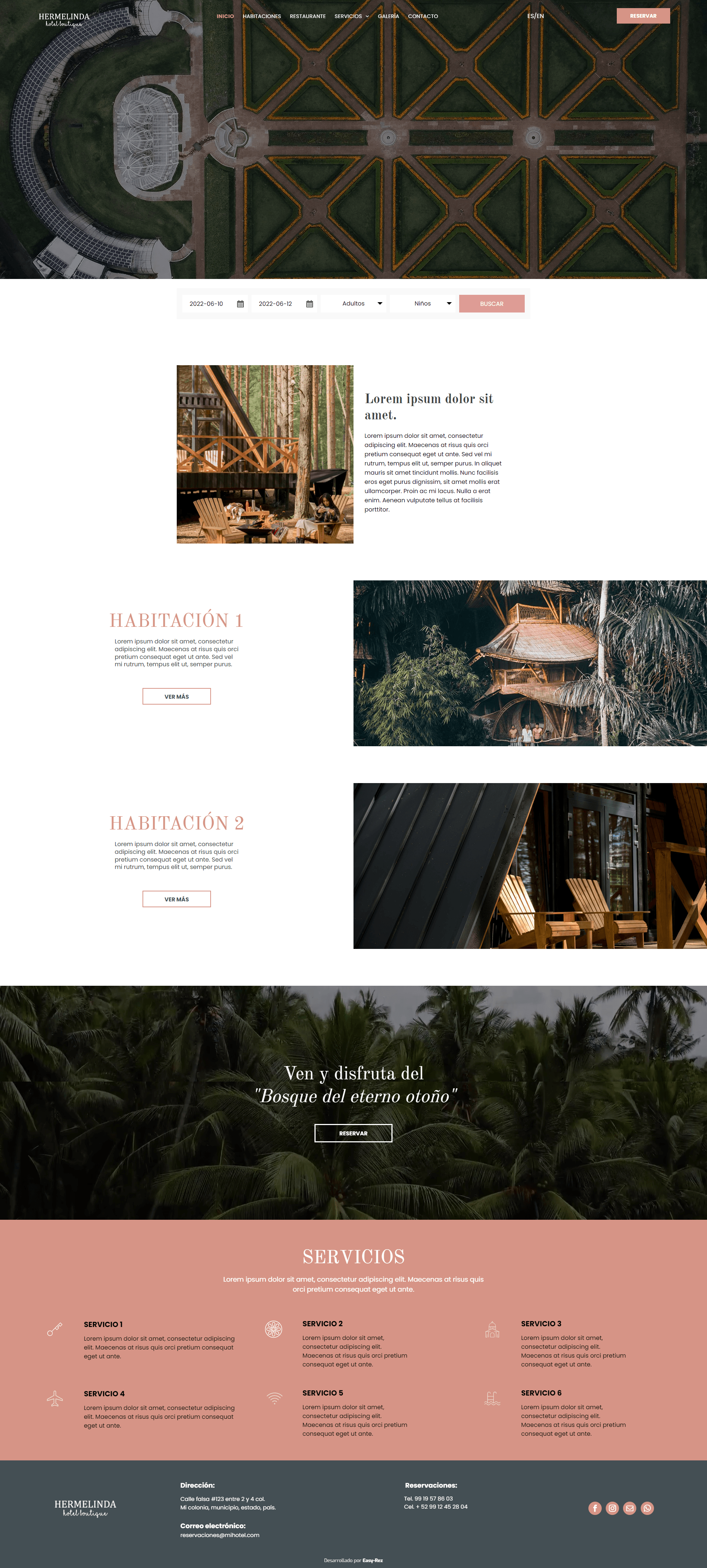 Sitio Web para Hoteles
