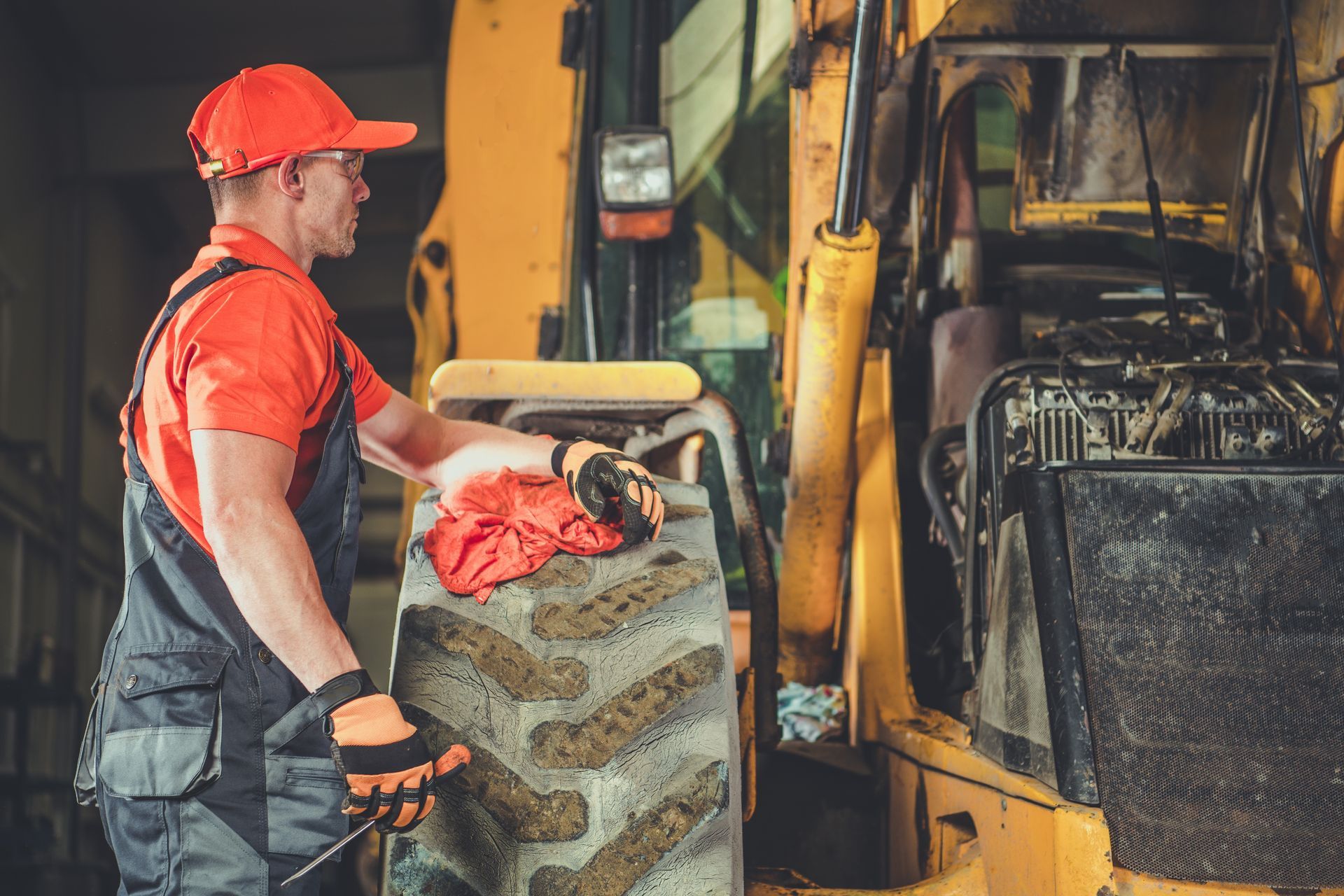 Tractor dozer engine repair.