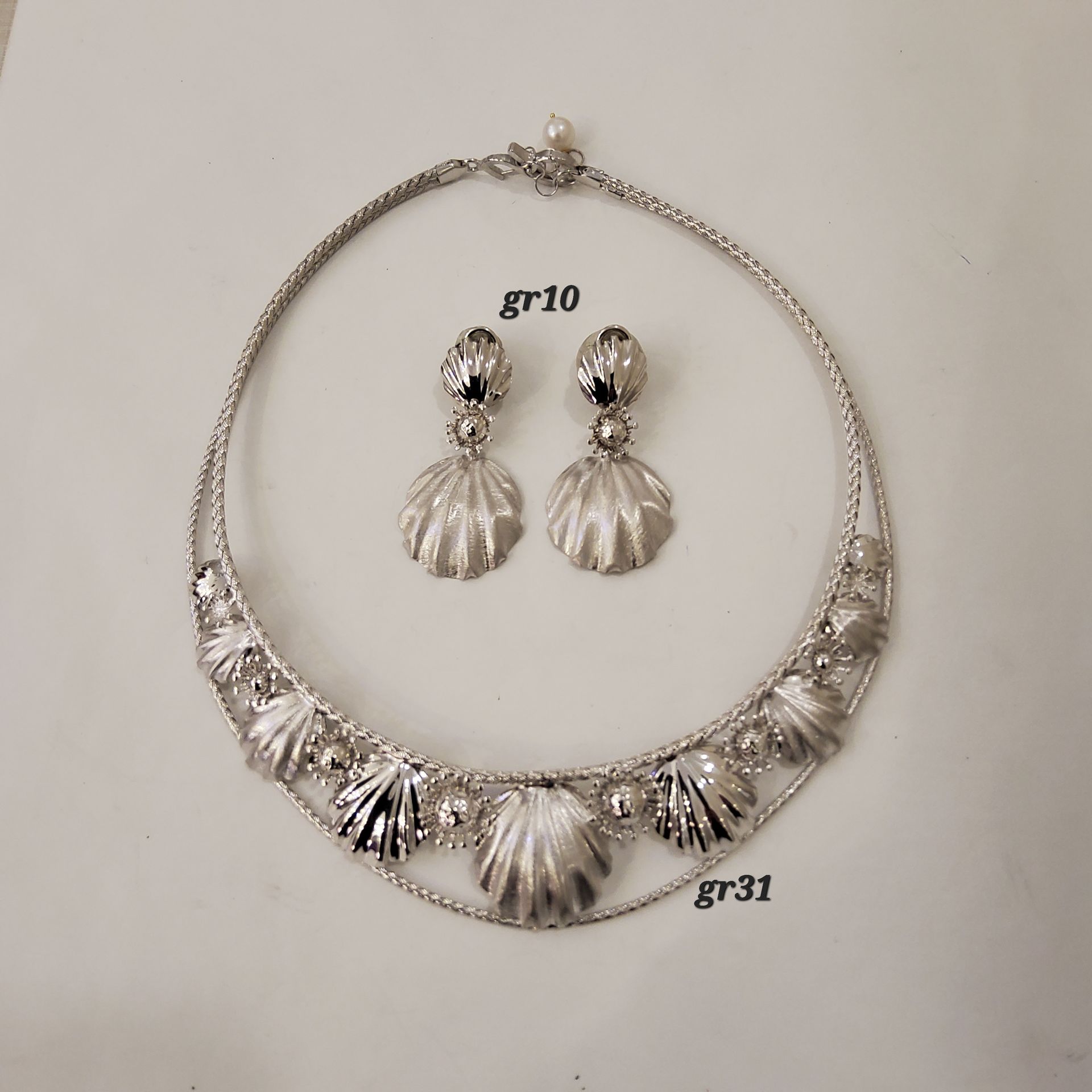 PARURE ORO 18KT COLLANA E ORECCHINI 