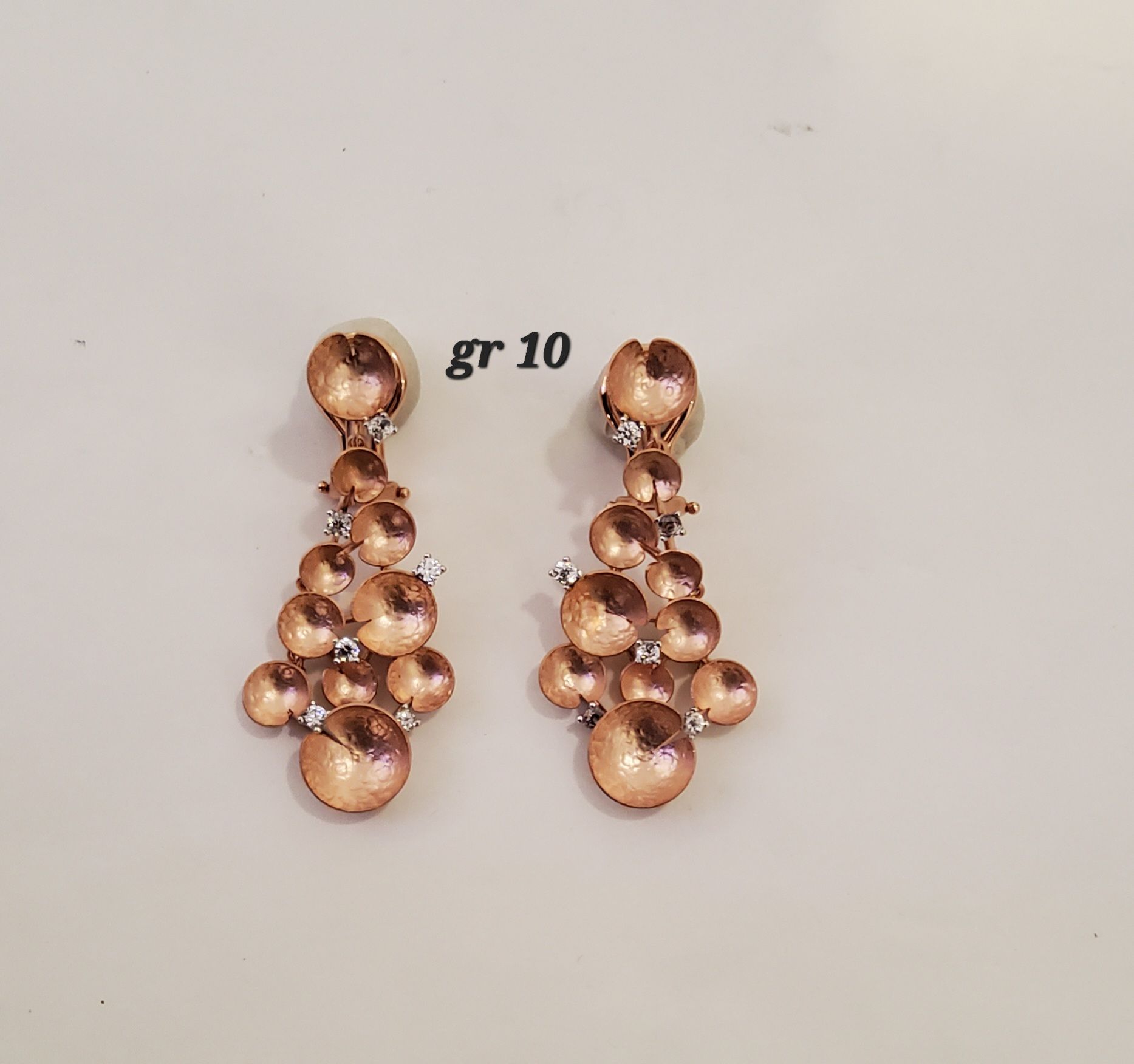 ORECCHINI PENDENTI ORO 18K E PIETRE