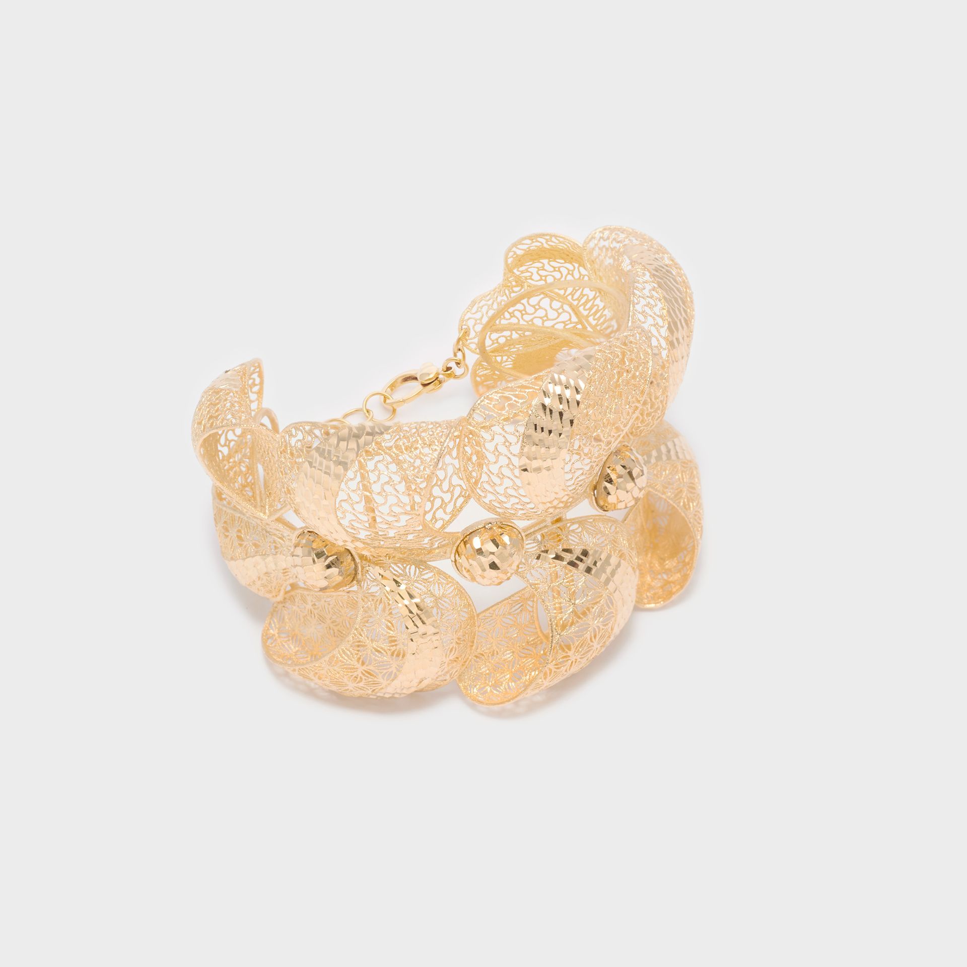 BRACCIALE DIAMANTATO ORO GIALLO 18 KT 