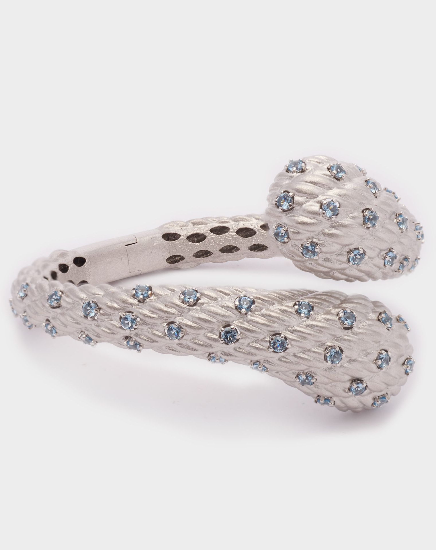 BRACCIALE ORO BIANCO 18KT CON PIETRE 