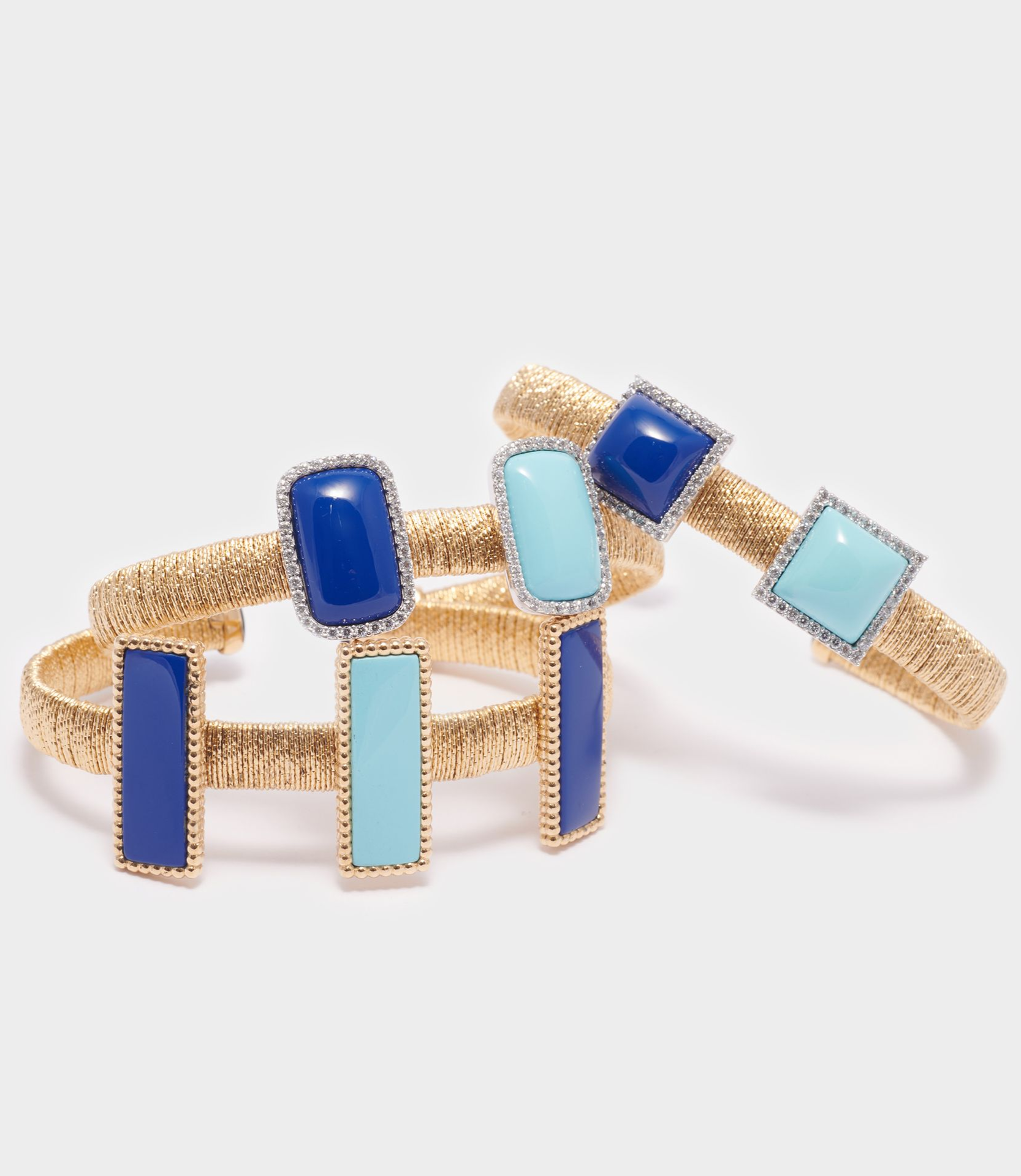 BRACCIALE ORO GIALLO 18 KT 3 PEZZI IN UNO
