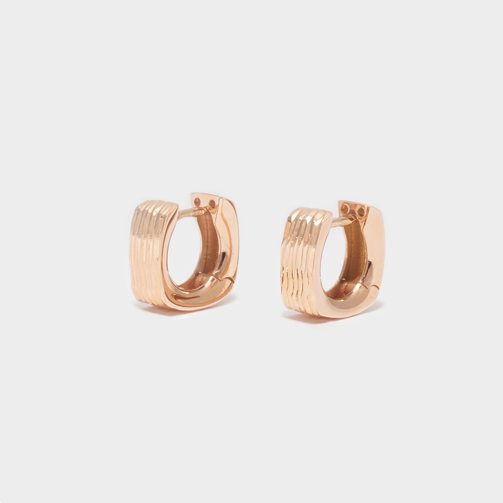 ORECCHINI 18KT ARTIGIANALI MICROFUSIONE ORO ROSA
