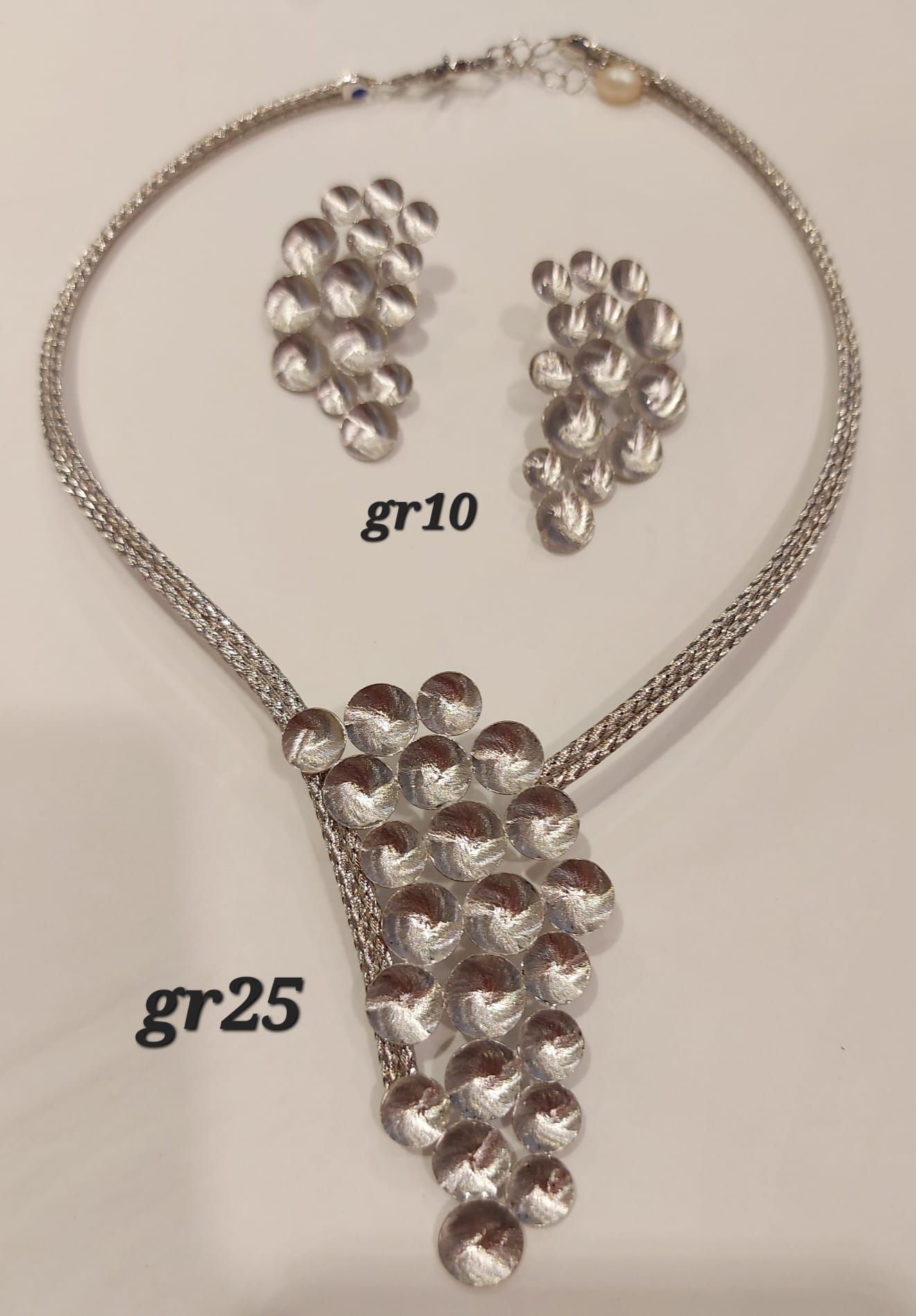 PARURE ORO 18KT COLLANA E ORECCHINI 