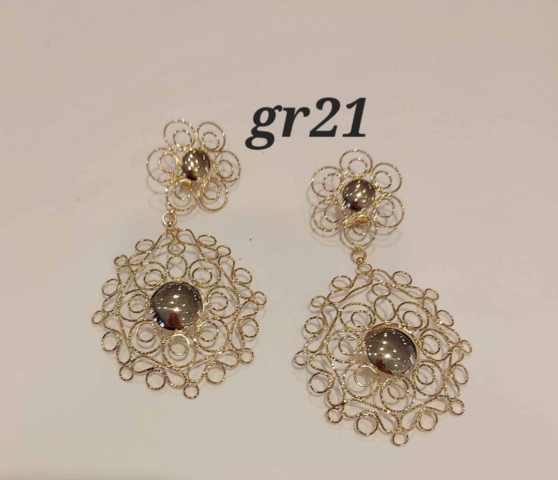ORECCHINI PENDENTI ORO GIALLO 18K