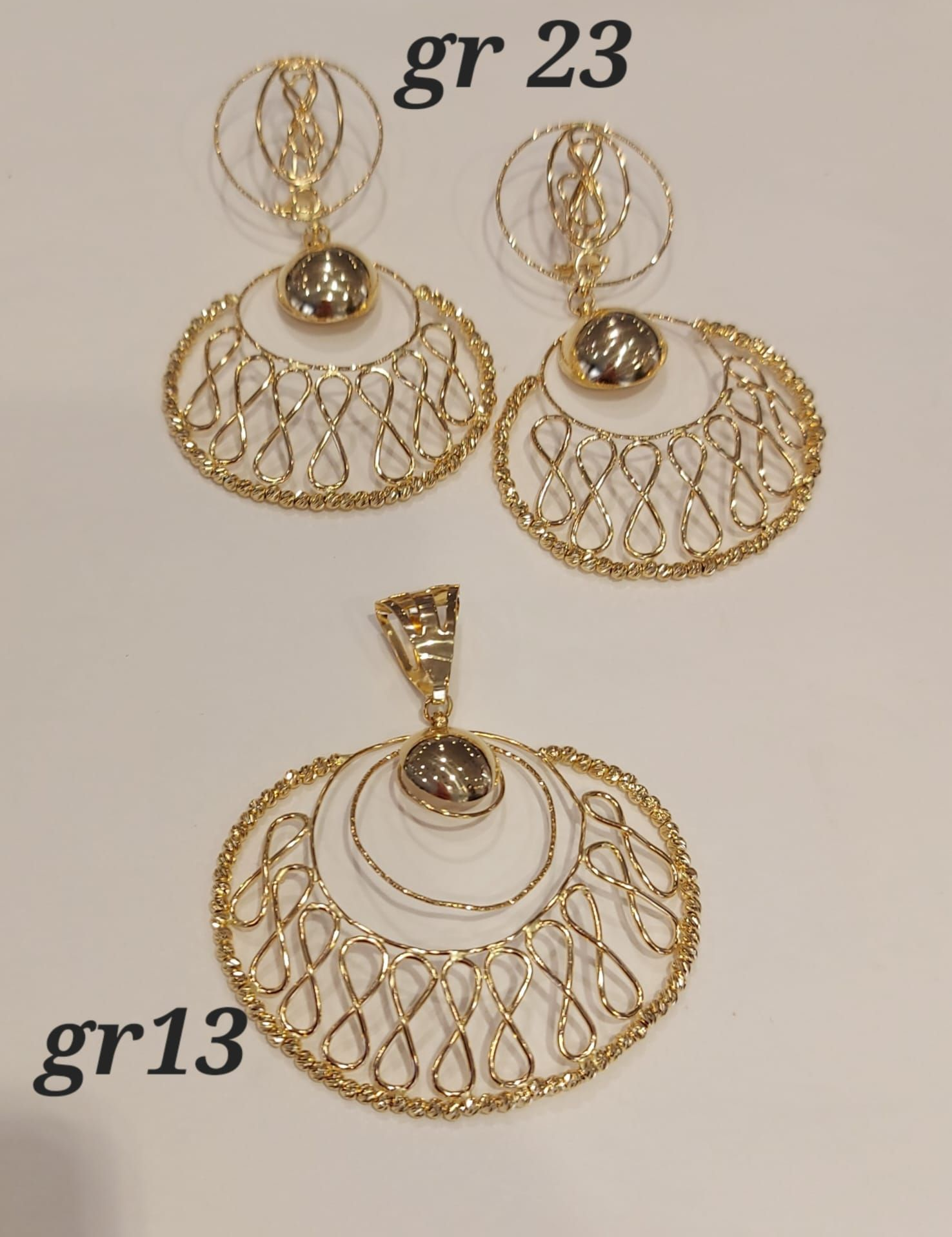 ORECCHINI PENDENTI ORO GIALLO 18K