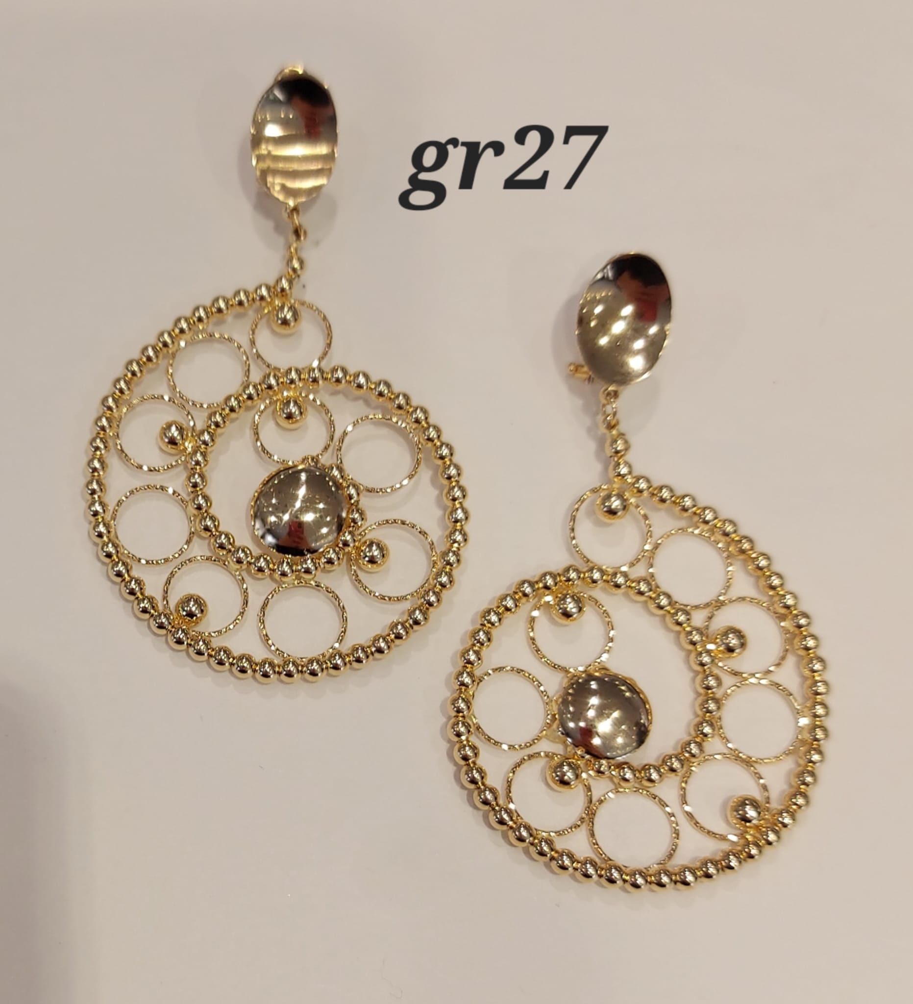 ORECCHINI PENDENTI ORO GIALLO 18K