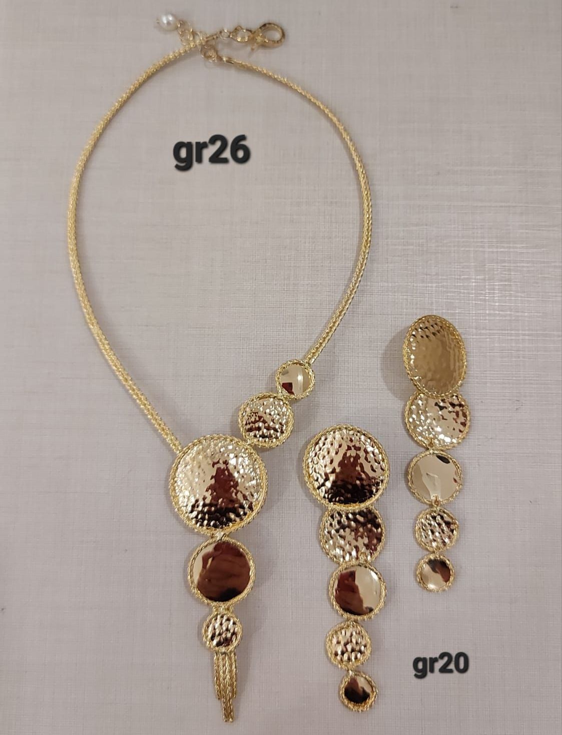 PARURE ORO 18KT COLLANA E ORECCHINI 
