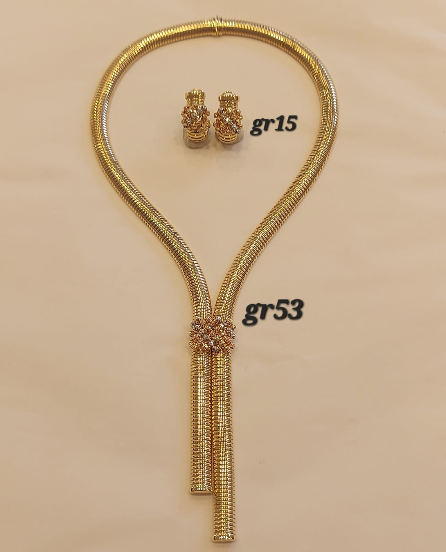 PARURE ORO 18KT COLLANA E ORECCHINI