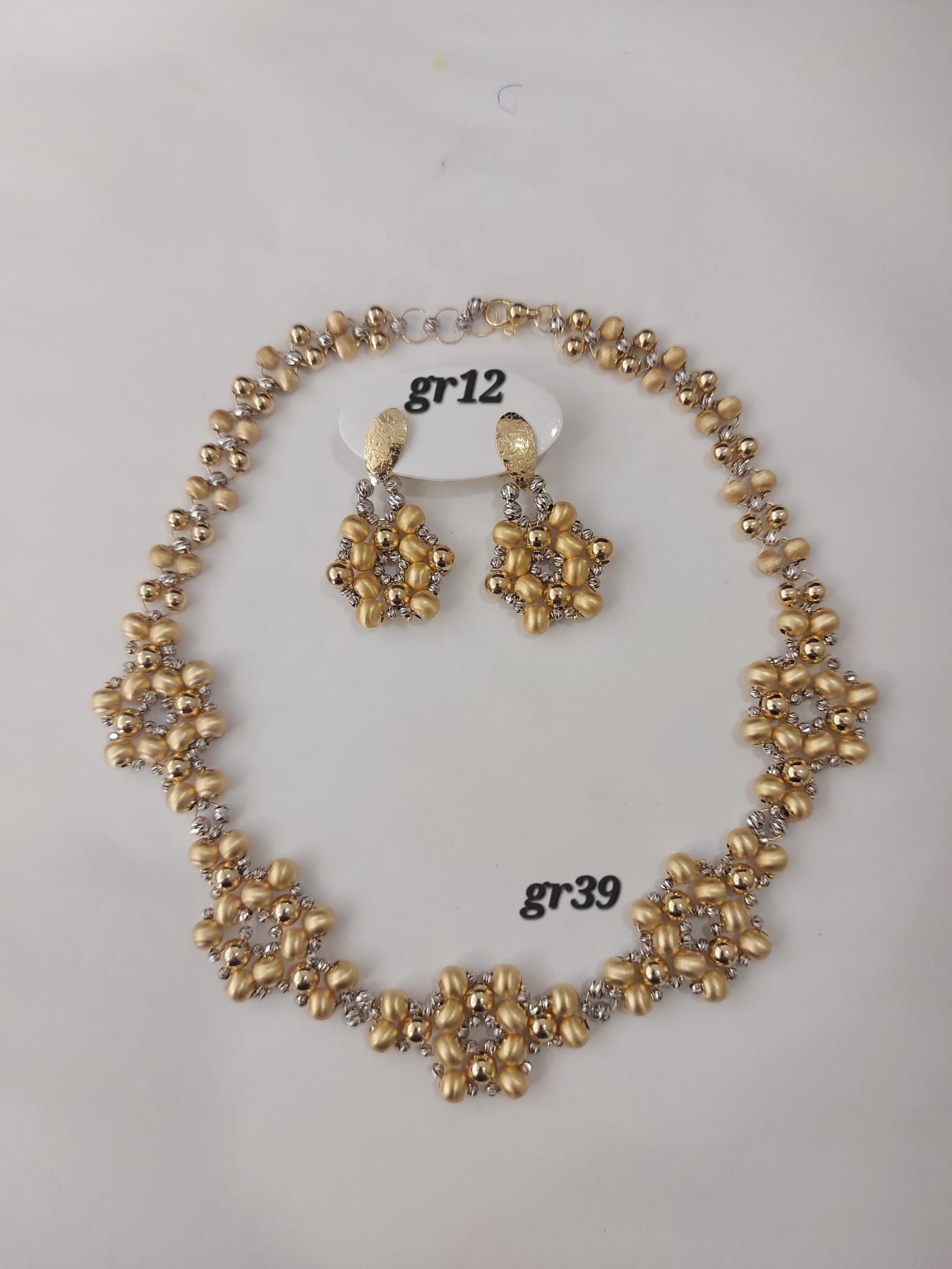 PARURE ORO 18KT COLLANA E ORECCHINI
