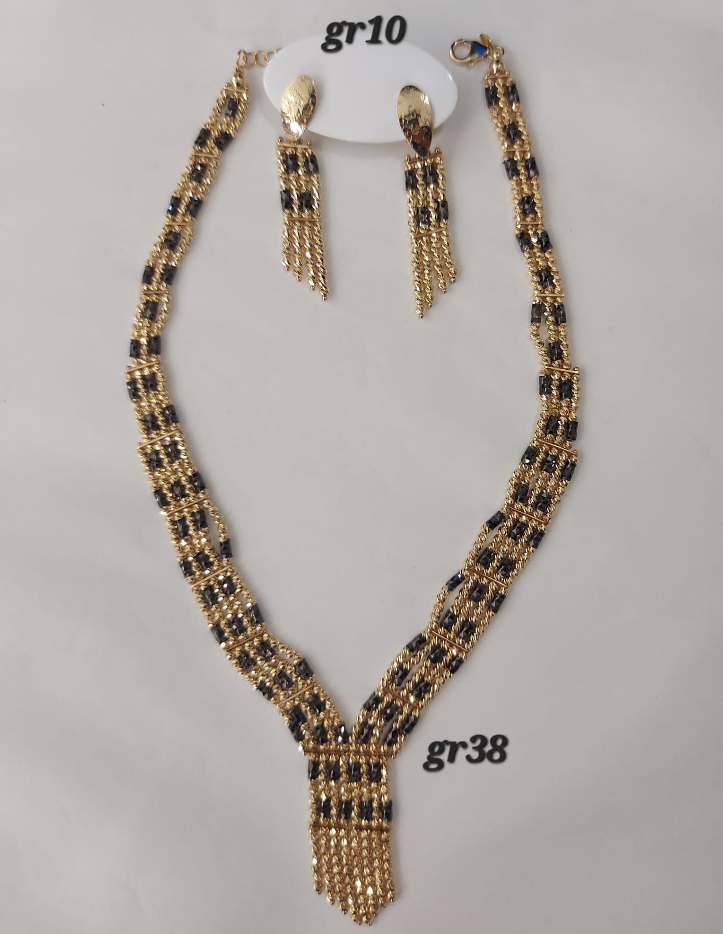PARURE ORO 18KT COLLANA E ORECCHINI 