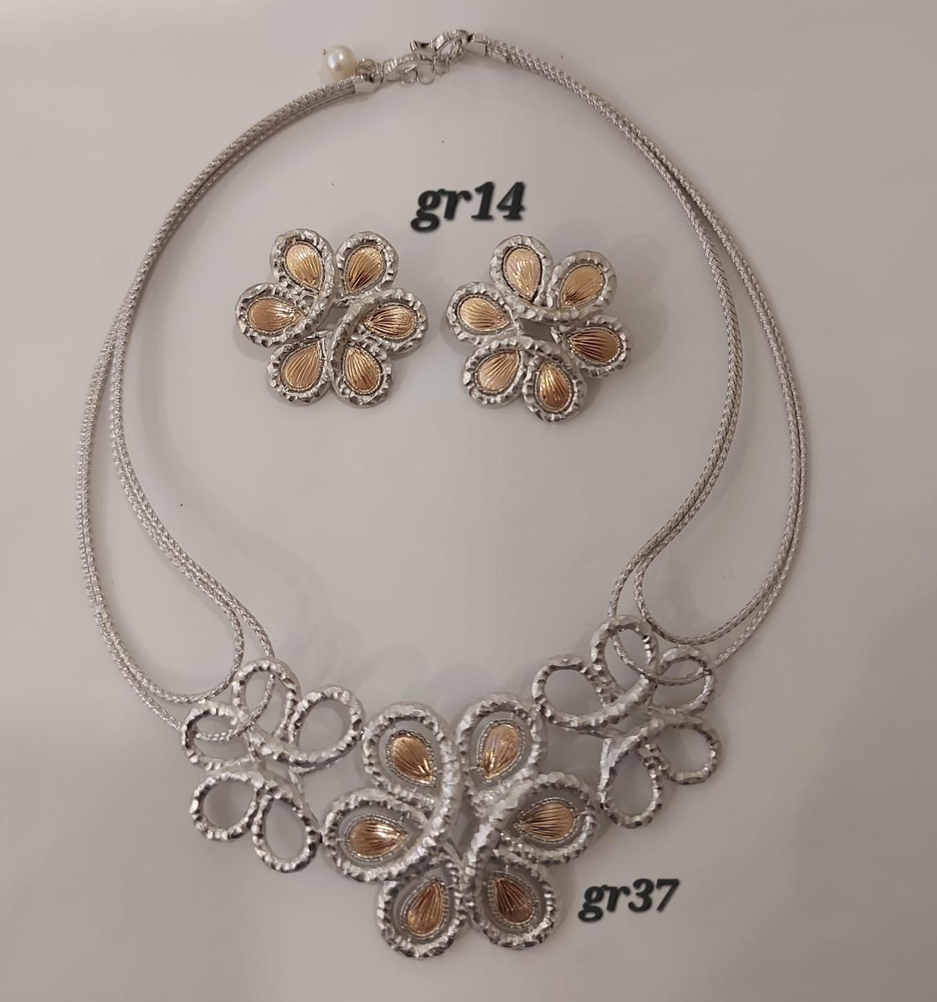 PARURE ORO 18KT COLLANA E ORECCHINI 