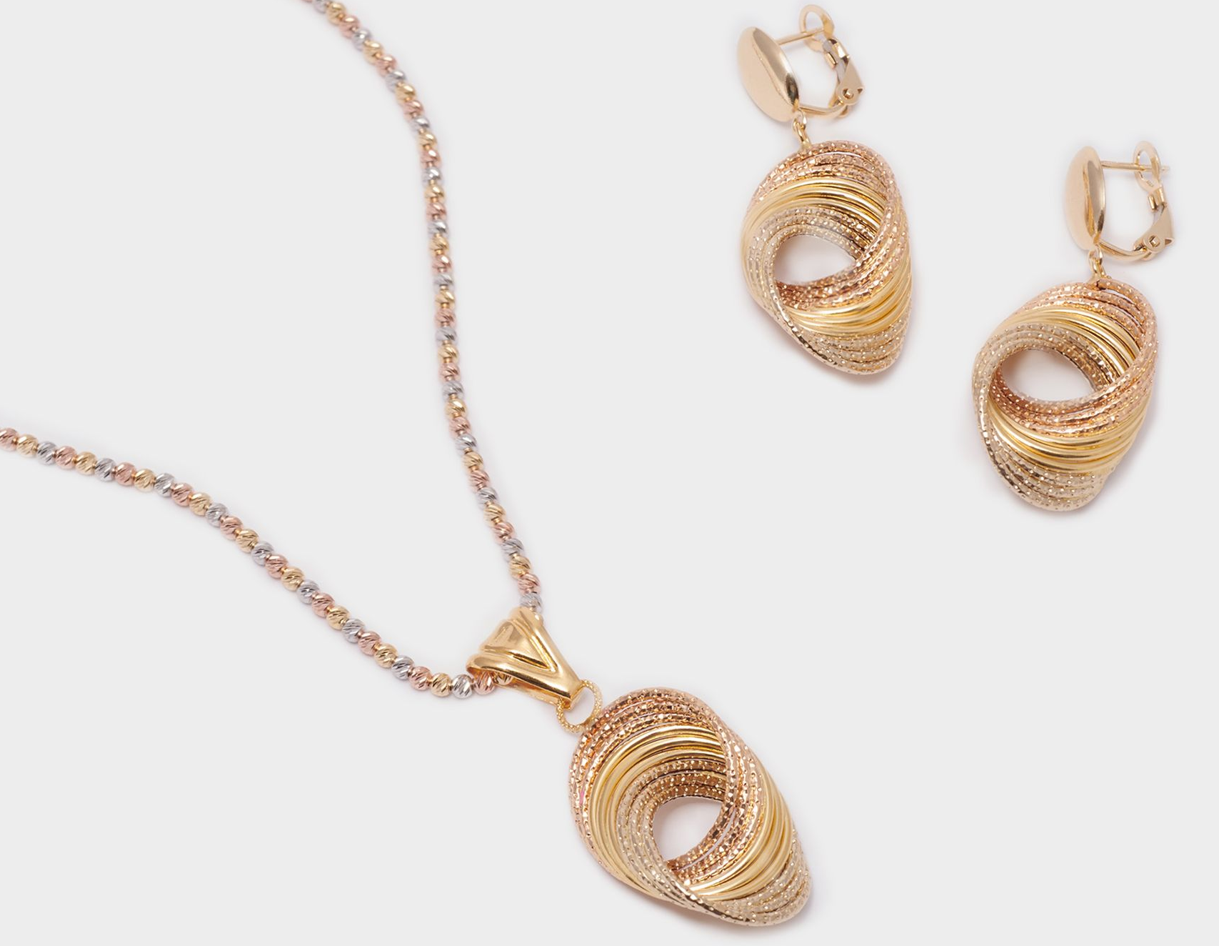 parure oro  18 carati
