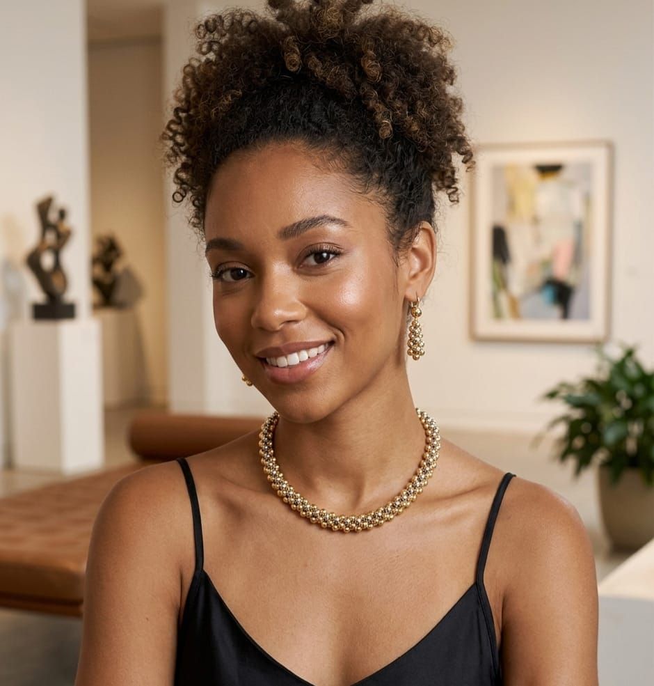 MODELLA CON GIOIELLI  ORO 18KT