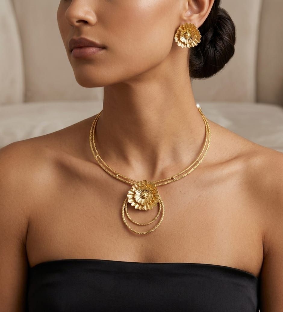 MODELLA CON GIOIELLI  ORO 18KT
