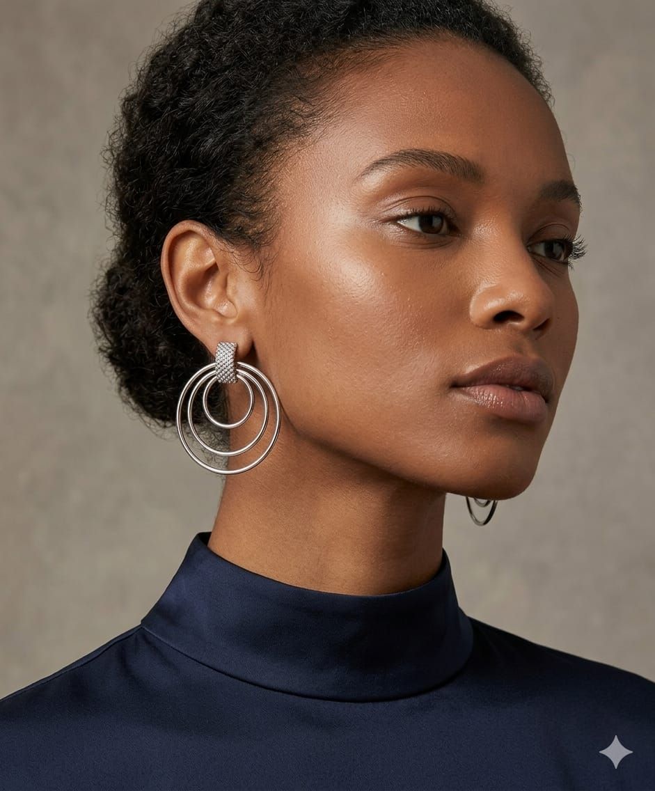 MODELLA CON GIOIELLI  ORO 18 KT