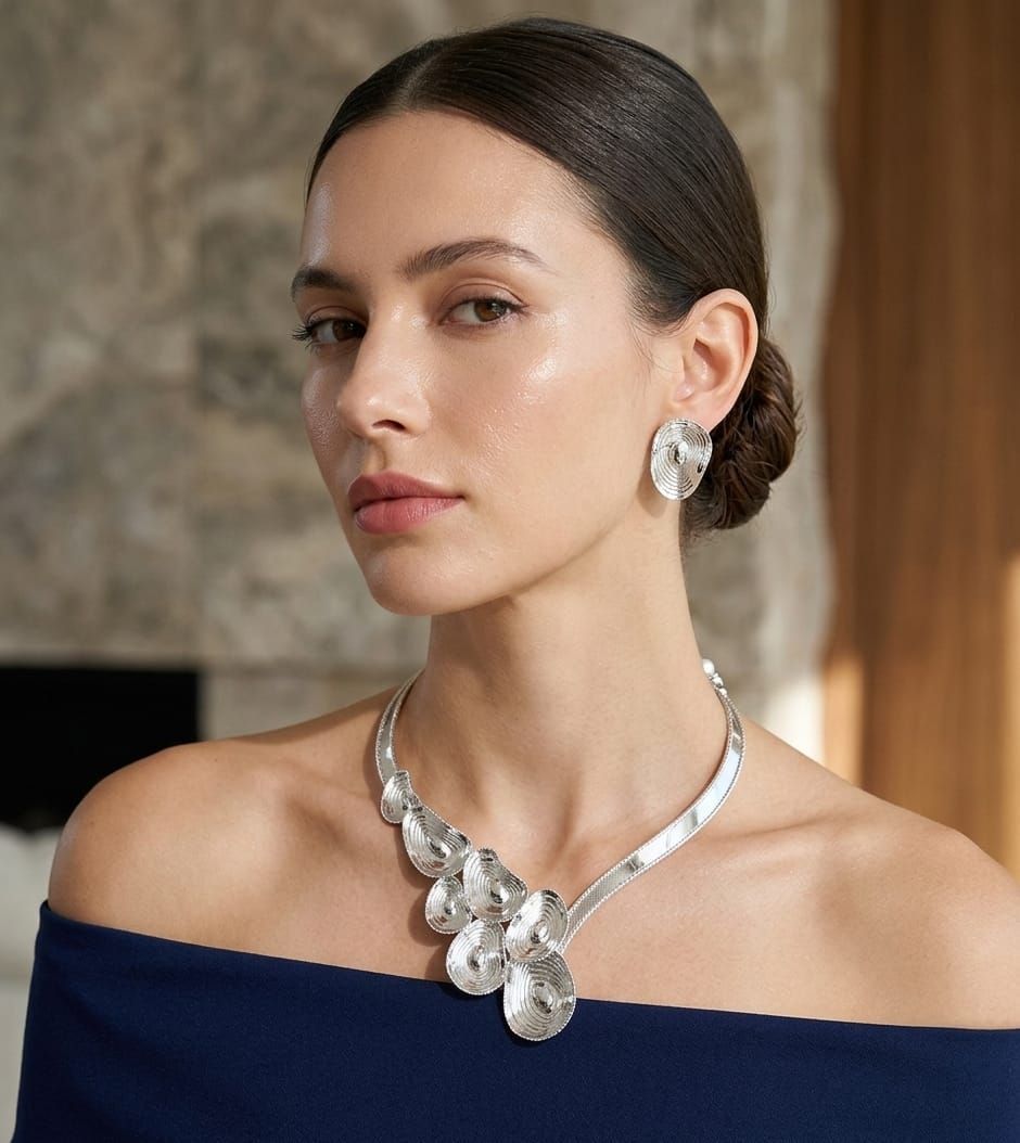 MODELLA CON GIOIELLI  ORO 18KT