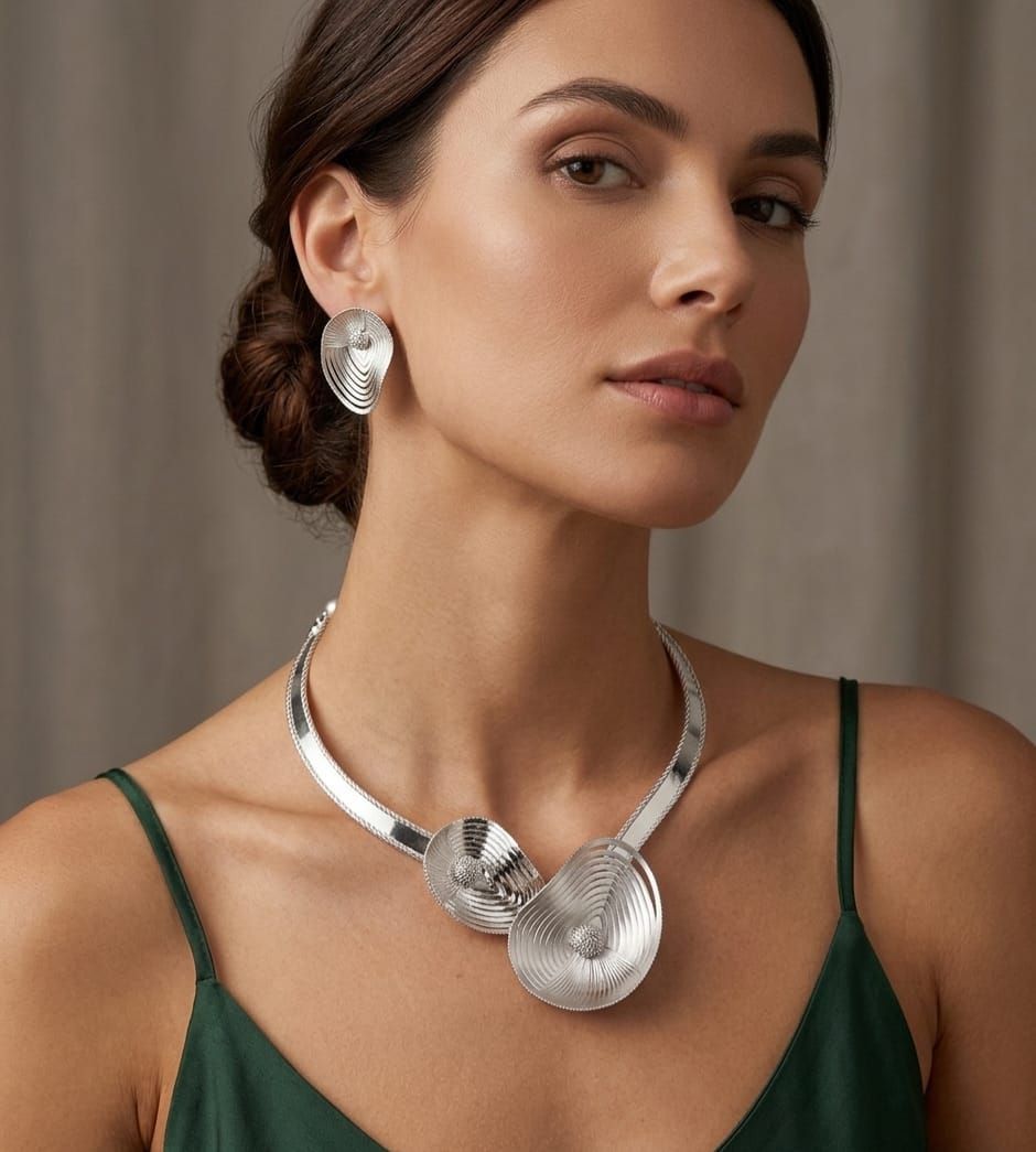 MODELLA CON GIOIELLI  ORO 18KT