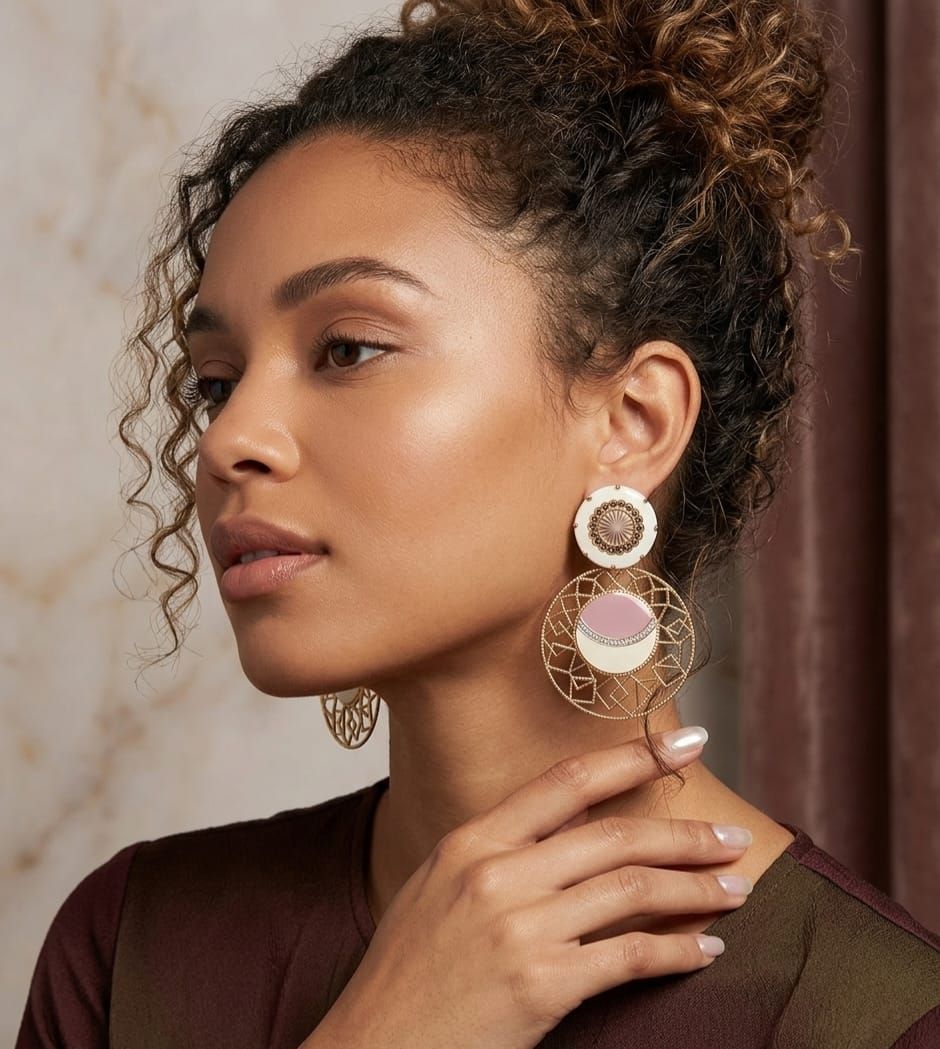 MODELLA CON GIOIELLI  ORO 18KT