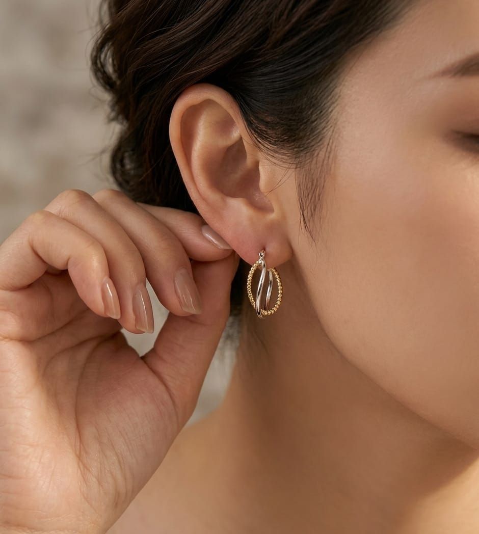 MODELLA CON GIOIELLI  ORO 18 KTMODELLA CON GIOIELLI  ORO 18 KT