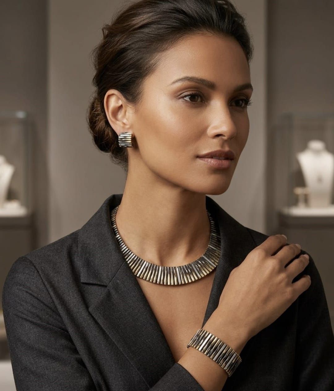MODELLA CON GIOIELLI  ORO 18KT