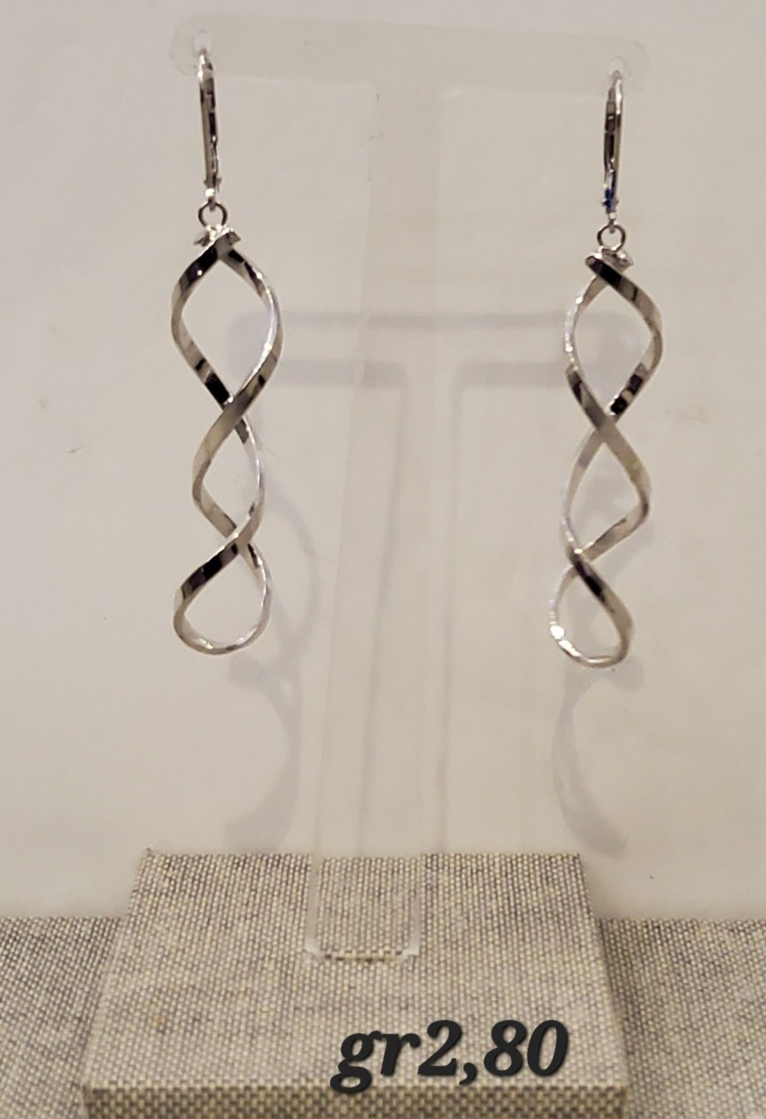 ORECCHINI ORO BIANCO 18KT PENDENTI
