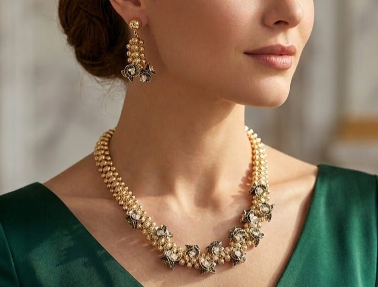 MODELLA CON GIOIELLI  ORO 18KT