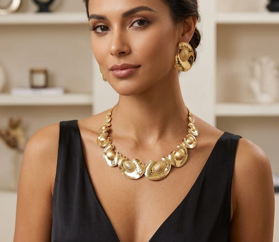 MODELLA CON GIOIELLI  ORO 18KT