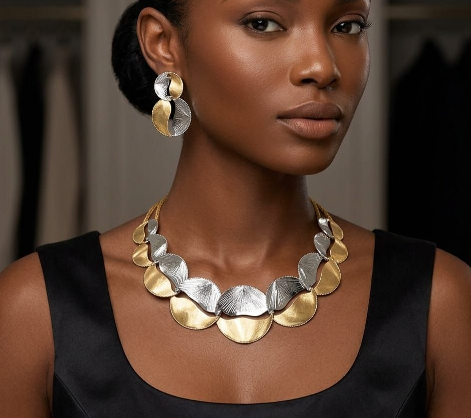 MODELLA CON GIOIELLI  ORO 18KT