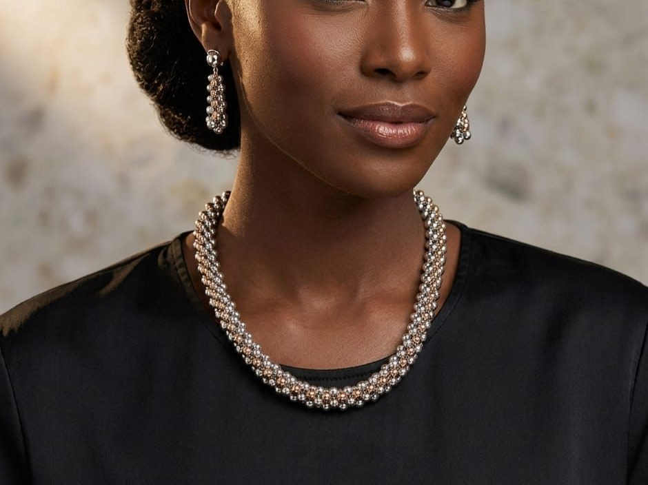 MODELLA CON GIOIELLI  ORO 18KT