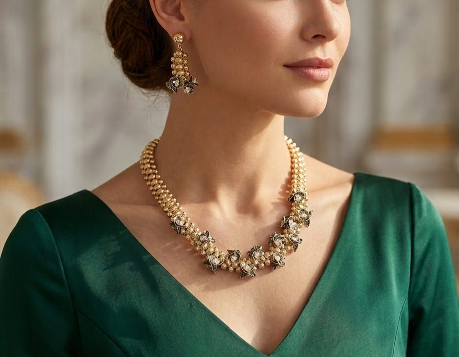 MODELLA CON GIOIELLI  ORO 18KT