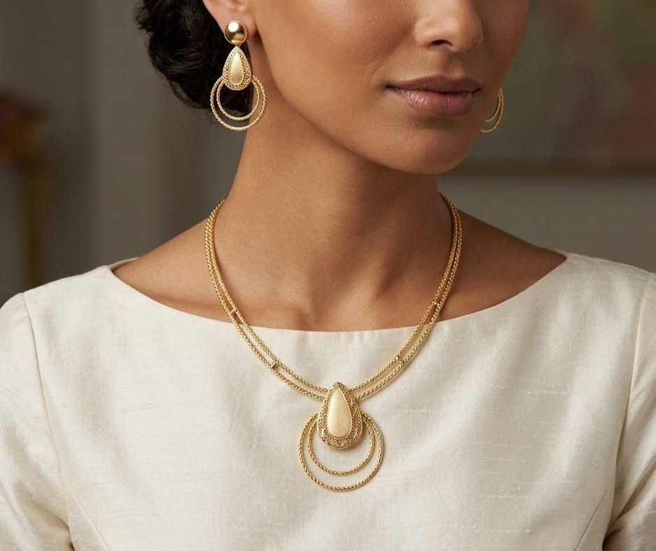 MODELLA CON GIOIELLI  ORO 18KT