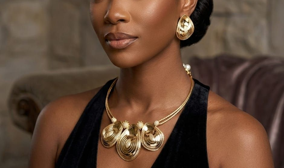 MODELLA CON GIOIELLI  ORO 18KT