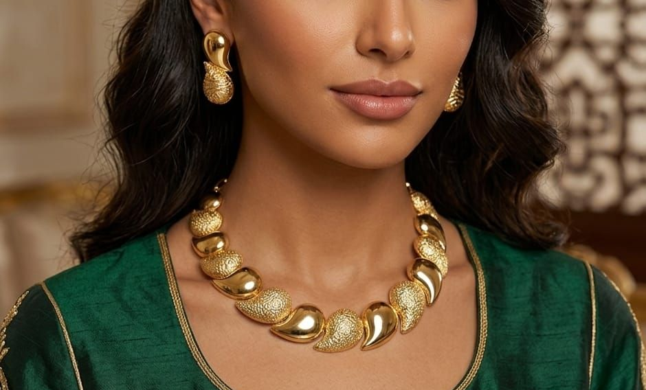 MODELLA CON GIOIELLI  ORO 18KT