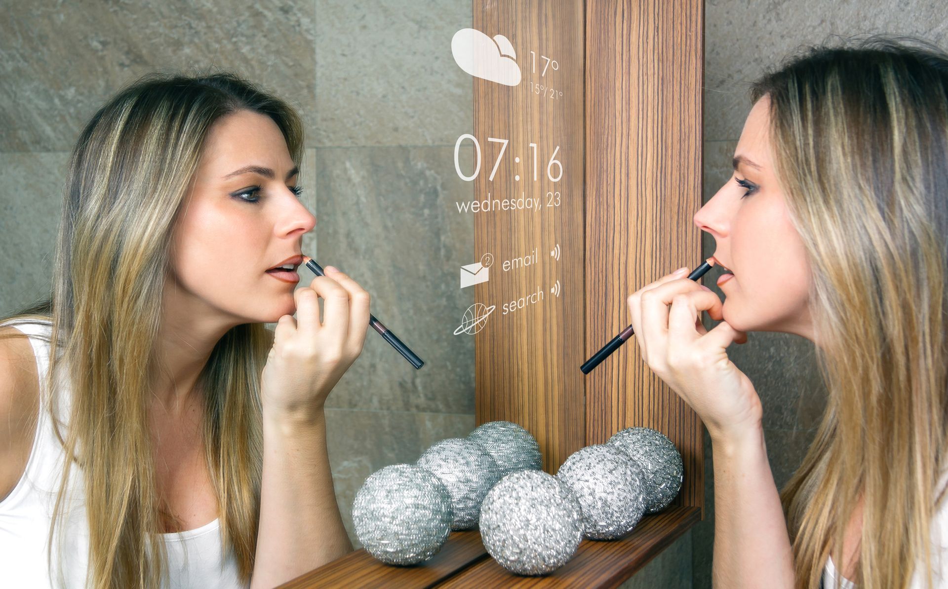 specchio Bluetooth, specchio wifi