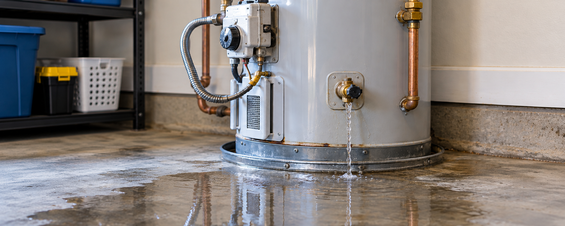Water heater leaking in Bremerton, wa home